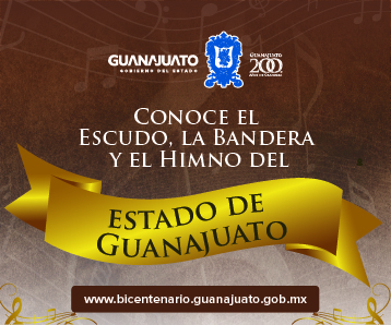 Conoce el El Escudo, La Bandera y El Himno del Estado de Guanajuato.