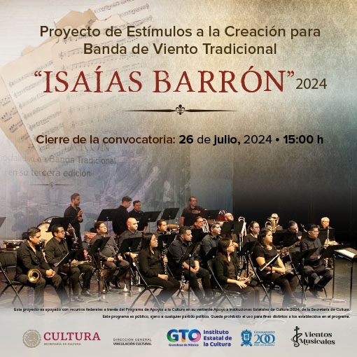 Convocatoria composición para banda Isaías Barrón